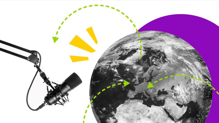 World with microphone